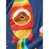 2023 Children's Summer Clothing K-style Kids Rocket Short-Sleeved T-shirt Boys Baby Spring and Summer Wear Fashionable round Neck Tops 8 Tide