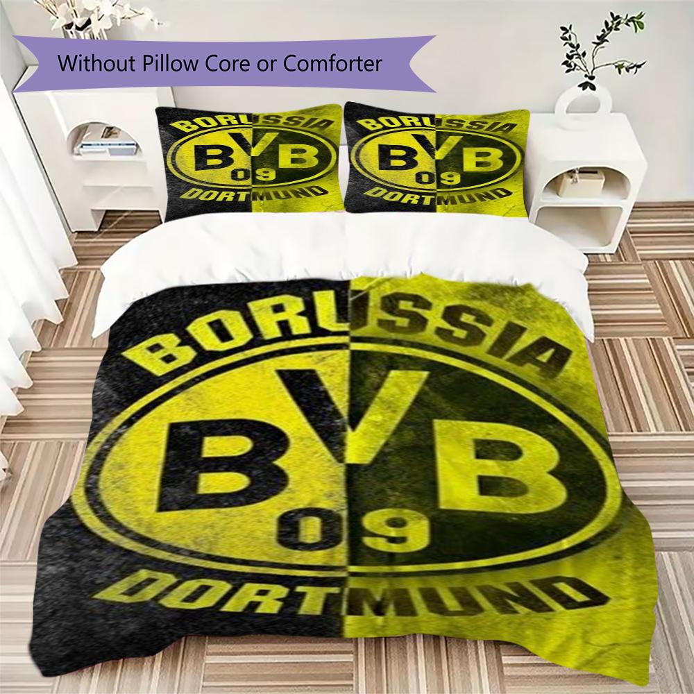 Dortmund Patroon Beddengoed Dekbedovertrek Kussensloop Woondecoratie Verjaardagscadeau (1 dekbedovertrek + 2 kussenslopen (zonder vulling))28