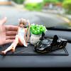Anime Figure Cartoon Kawaiii Yosuga No Sora Kasugano Sora Sitting Position Action Figure Host Computer Chassis Decor Car Ornamen