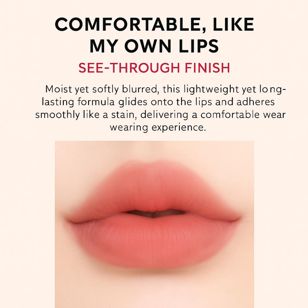 JUNGSAEMMOOL Lip-Pression See-Through Tint - Sheer Rosy (4g)