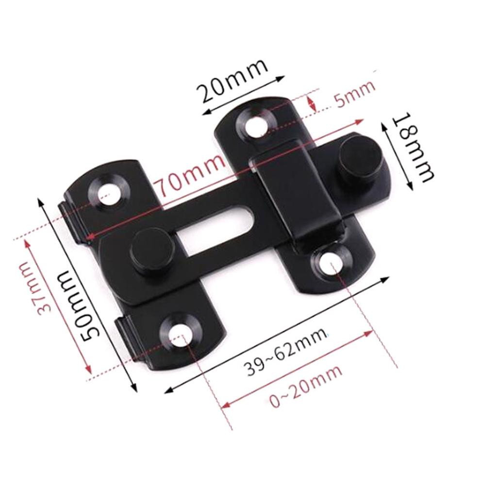 Gate Latch Sliding Barn Door Latch For Locking Matte Black Stainless Steel Gate Latches Flip Latch Safety Door Bolt Latch Lock