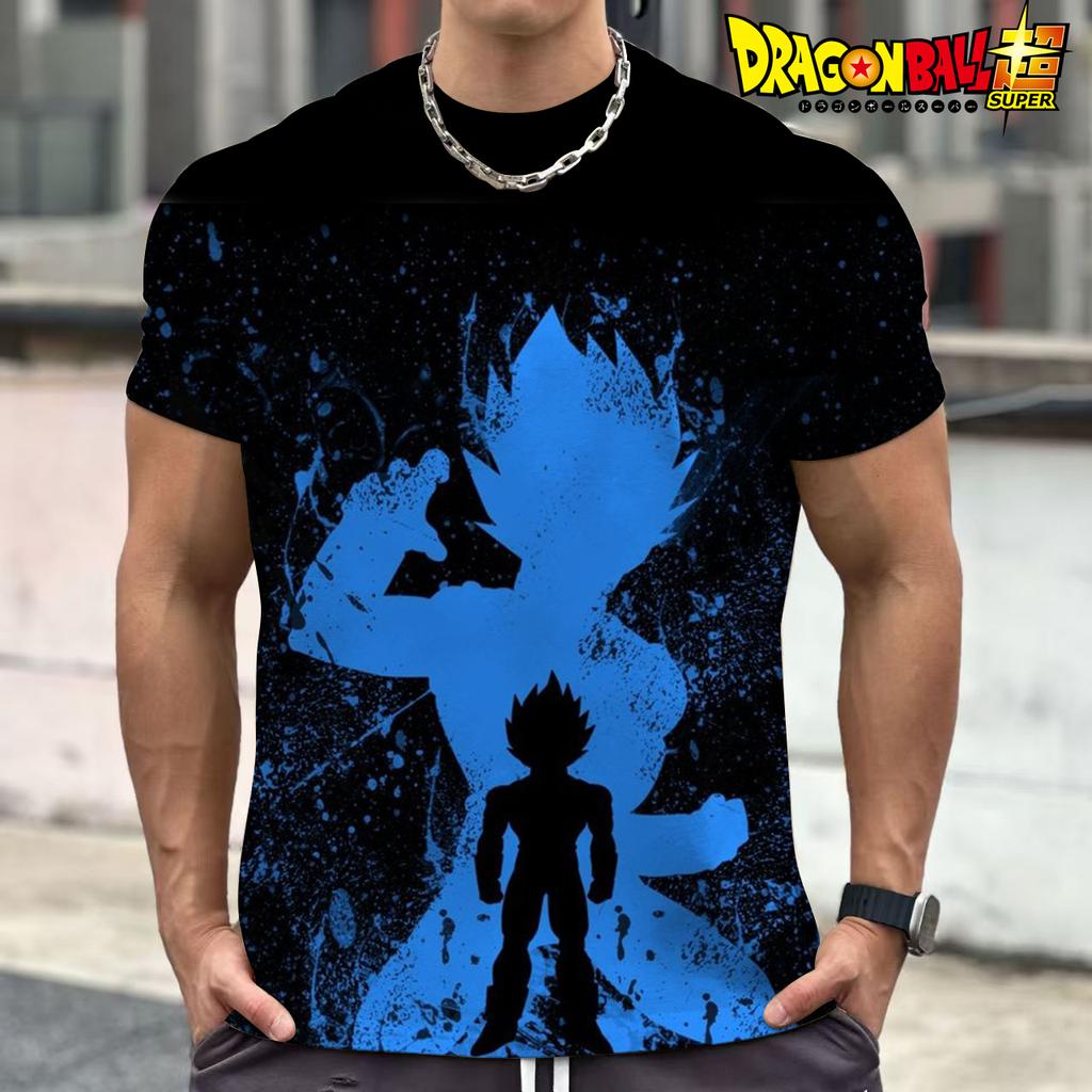 Summer Dragon Ball Cartoon Cartoon 3d Printed T-Shirt Top Broli Begita Wu Empty Short Sleeves For Men And Children Short Sleeves