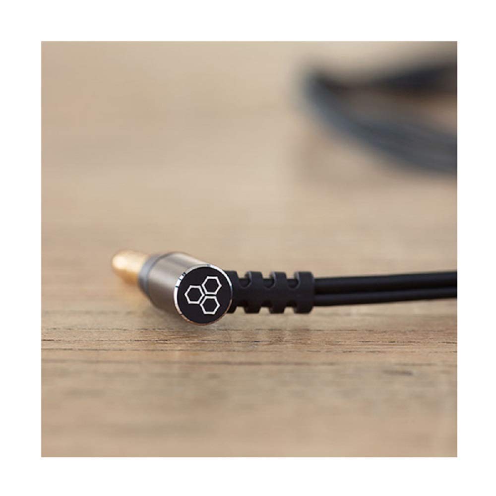 final MMCX Black Cable 2.5mm L-Type Plug MS12DYBLEH
