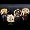 Winner New Top Men's Watch Skeleton Mechanical Watch Automatic Mechanical Watch Men's Belt Watch