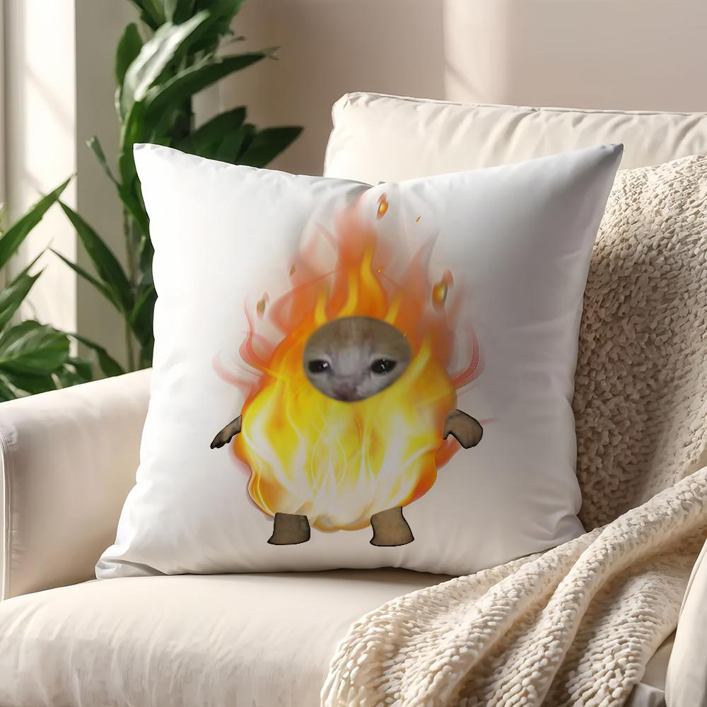 Funny Cat Emojis Boom Cushion Cover Decoration Room Shop Car Best Home Office Coffee Pillow Sofa Printing Nordic Simplicity Hit