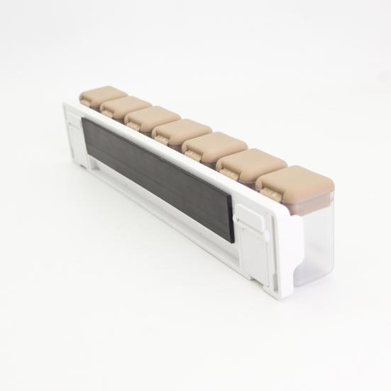 Yousheng Magnetic Weekly Pill Organizer Portable Travel Pill Case Once Daily Medication Dispenser Container Capsule Pill Management Storage Box