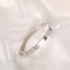 ZAKOL Bracciale Minimalista in Acciaio Inossidabile Placcato Oro Puro con Motivo Semplice per Donne Semplici Braccialetti Impilabili Zircone Regalo