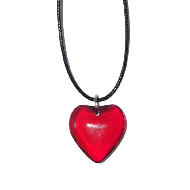 Heart Necklace Female Temperament Niche Net Red Collarbone Chain Korean Version