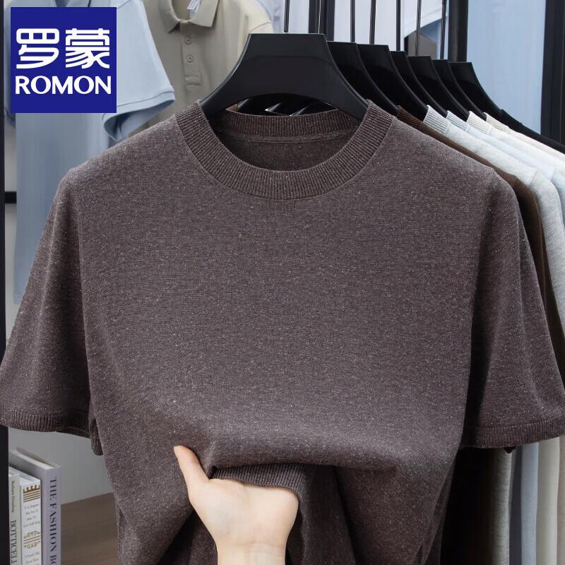 Luomeng Men s Summer Knit Short-Sleeve T-Shirt L