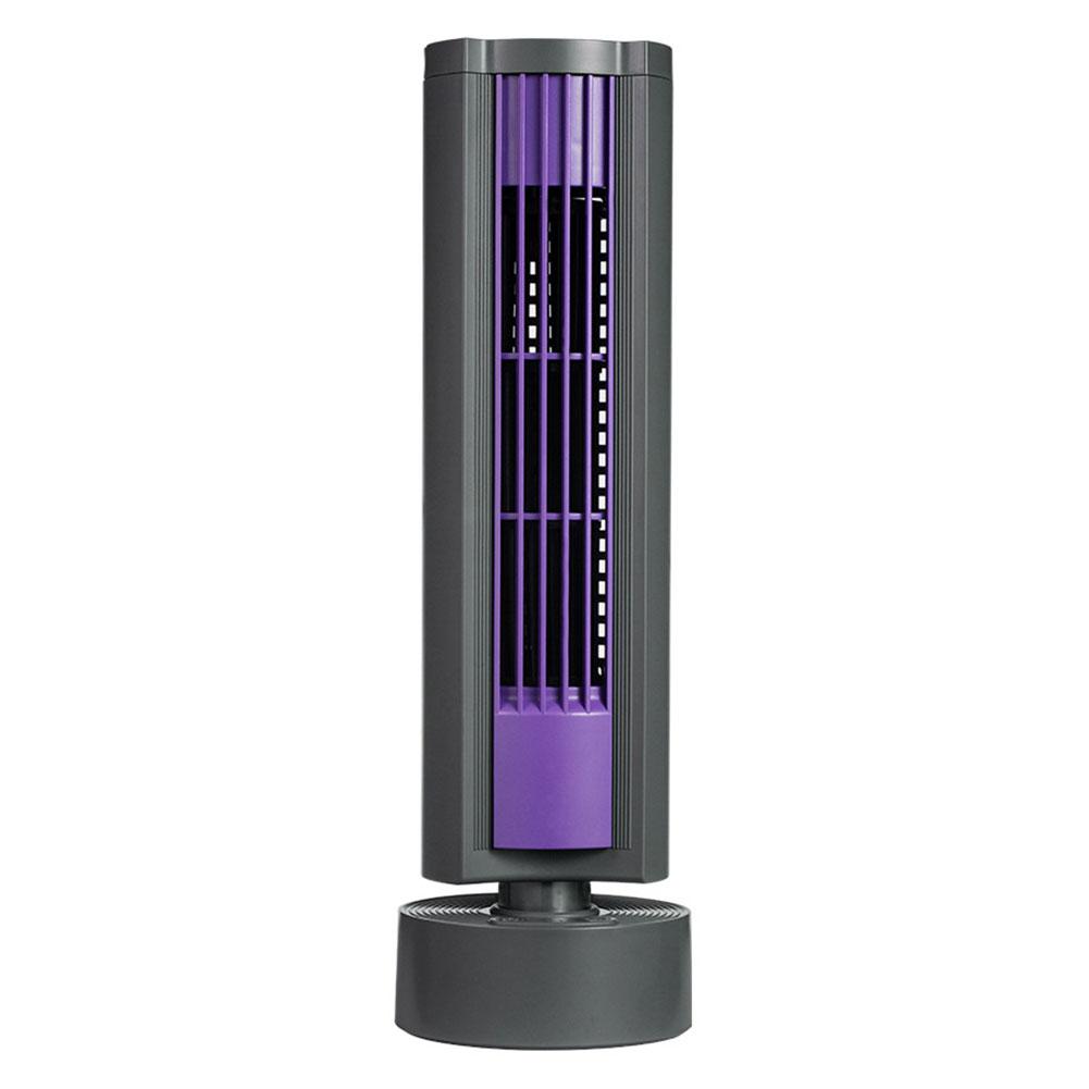 

Portable Tower Fan 3 Speeds Bladeless Fan Quiet Desk Fan Standing Fan for Bedroom Living Room Office чорний