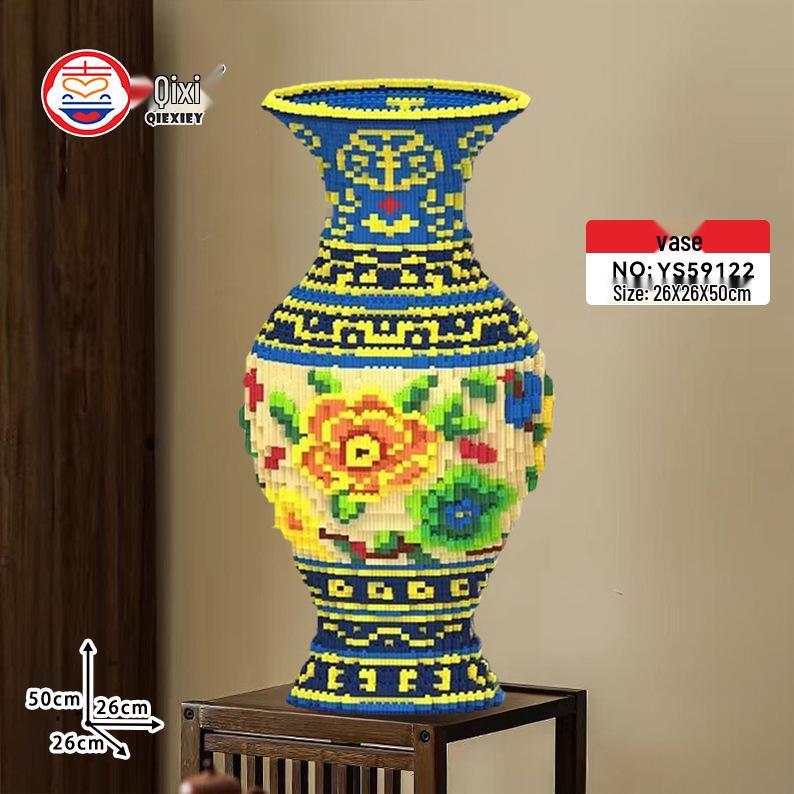 

Сине-белые фарфоровые строительные блоки: Развивающая игрушка и домашний декор для детей и взрослых