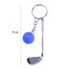 Souvenir Ball Jewelry For Gift Ball Pendant Mini Golf Racket Golf Ball Key Chain Metal Keychain