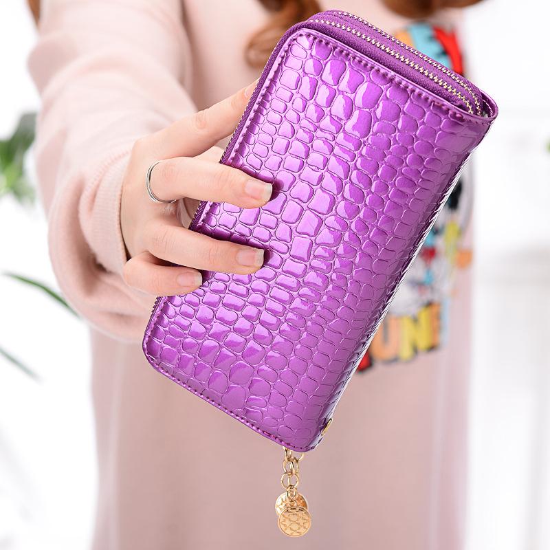 Wallet Double Zipper Women's Large Capacity Long Wallet Change Mobile Handbag
