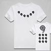 Kids Uchiha Clan Symbol Cotton T-Shirt,Boys Girls  Anime Printed Short Sleeve Tee, Minimalist Vintage Naruto Casual Children Top