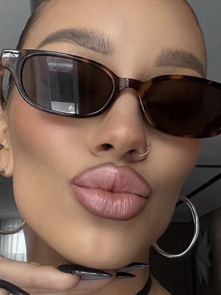 Retro Small Frame Cateye Sunglasses Women Brand Designer Vintage Cat Eye Sun Glasses Shadow for Female UV400 Oculos De Sol