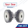 1 Adet 1M35T Düz Dişli Delik 6/6.35/7/8/10 /12/12.7/14/15/16/17mm Motor Dişlisi Düşük Karbonlu Çelik Malzeme Motor için Stabil Dişli
