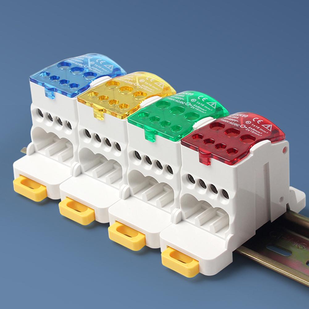 UKK 80A Circuit Breaker Distribution Box One Into Multiple Branch DIN Rail Protective Electrical Case Universal for Electrician