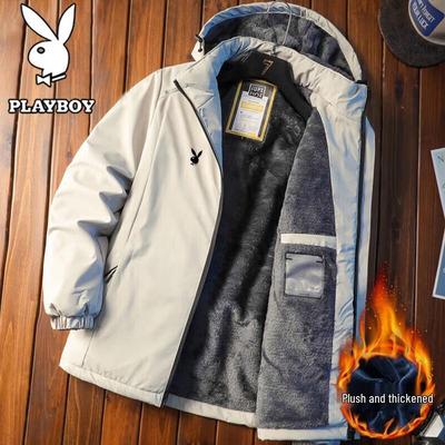 Men's Warm Fleece-Lined Hooded Jacket