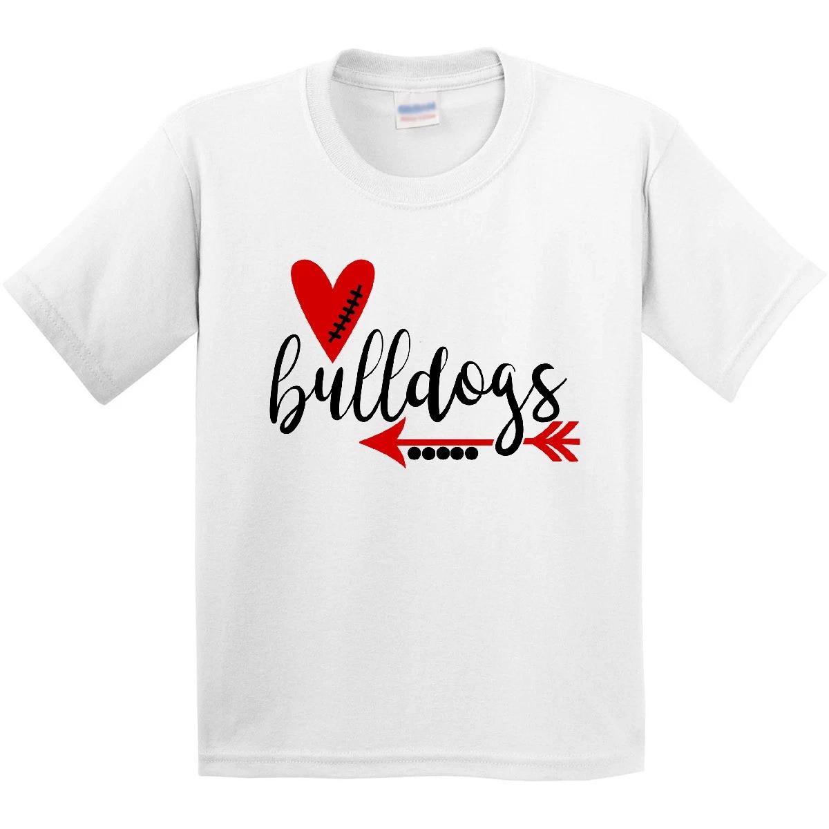 Inktastic Bulldogs With Heart And Arrow Youth T-Shirt Boodlebug Graphics Lover 100