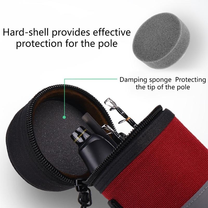 Fly Fishing Rod Case Waterproofs Protective Cover Fishing Poles Storage Bag Fishing Rod Organizers Protector Case