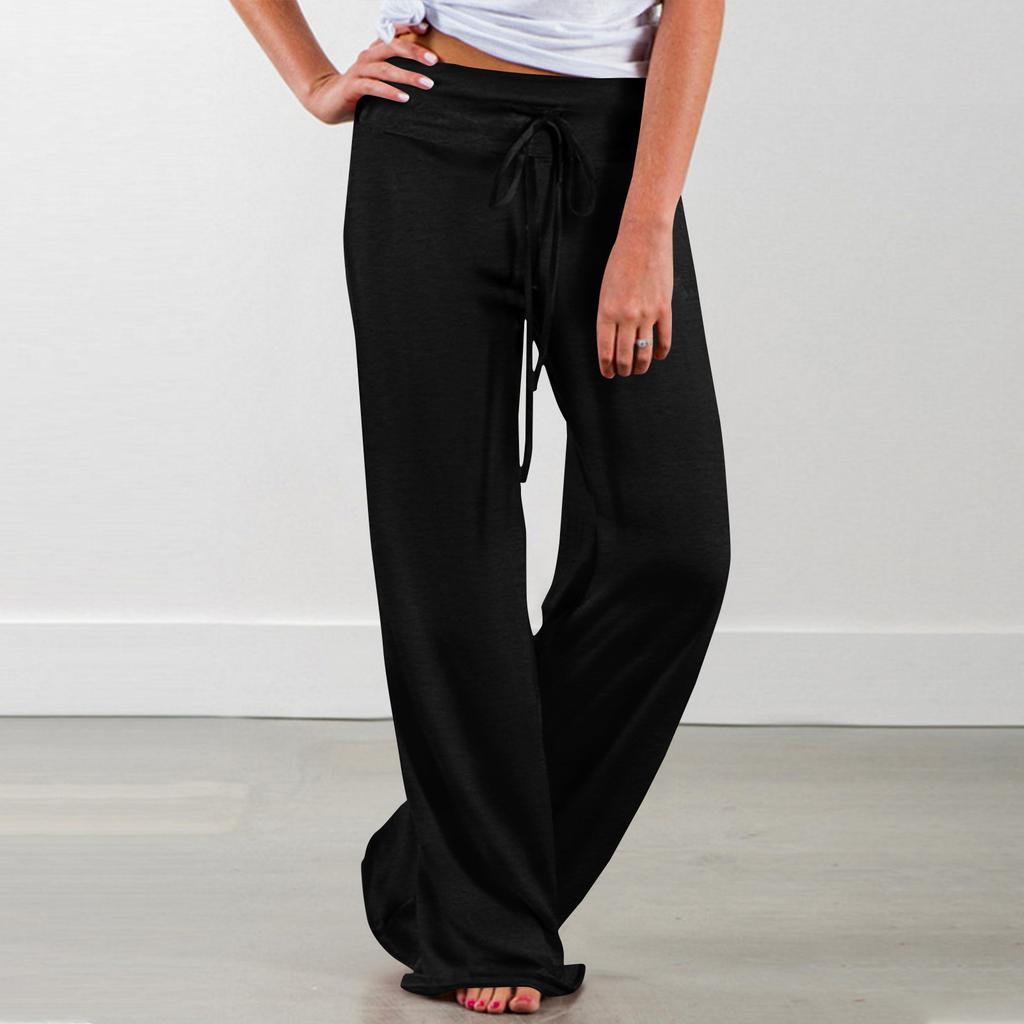 Women's Wide-leg Yoga Pants With High-waisted Sports Trousers