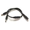 1 Female To 2 Male DC 12V Power Supply Plug Connector Cable Y Splitter Adapter Cord For CCTV Security Camera LED Strip