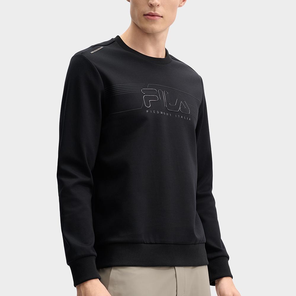 New FILA Sweatshirt Men's Jet Black F11M513212FBK