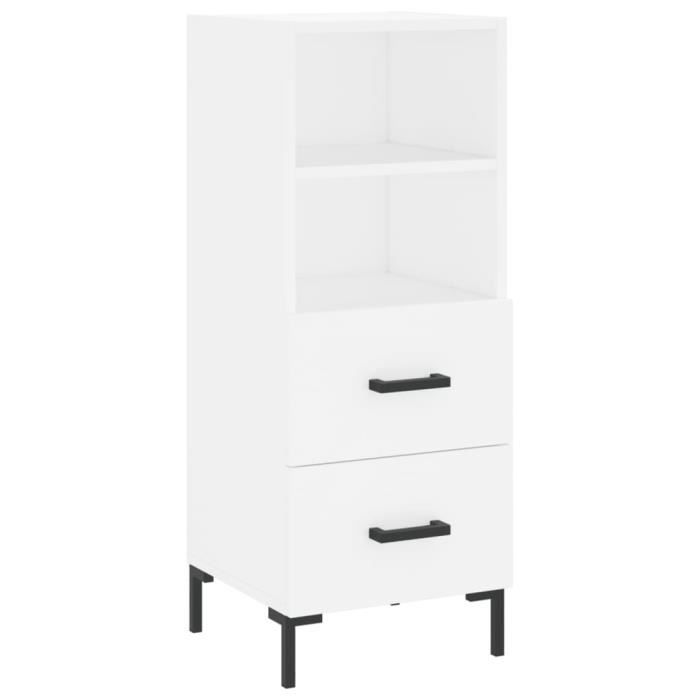 VidaXL Buffet blanc 34,5x34x90 cm bois d'ingénierie 828668
