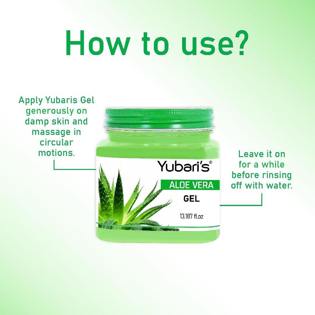 Aloe Vera Gel with Natural Aloevera Extract for Men & Women for Moisturize and Sooth Glowing Skin (390ml)
