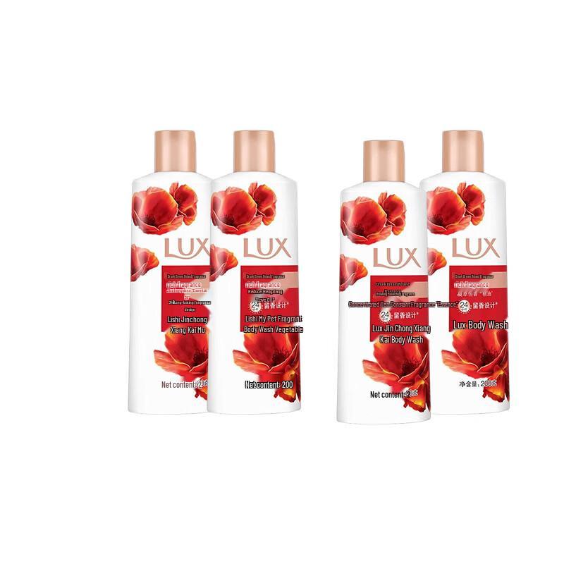 

Lux Drunken Rose Scented Body Wash (4x200ml)