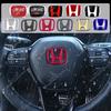 Car Steering Wheel Center Badge Sticker For Mugen TypeR Fit Jazz GK5 Civic Type-R CRV Pilot Accord City HRV XRV Odyssey