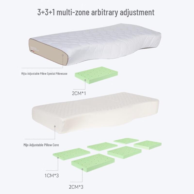 Miqiao Adjustable Natural Latex Sleep Pillow