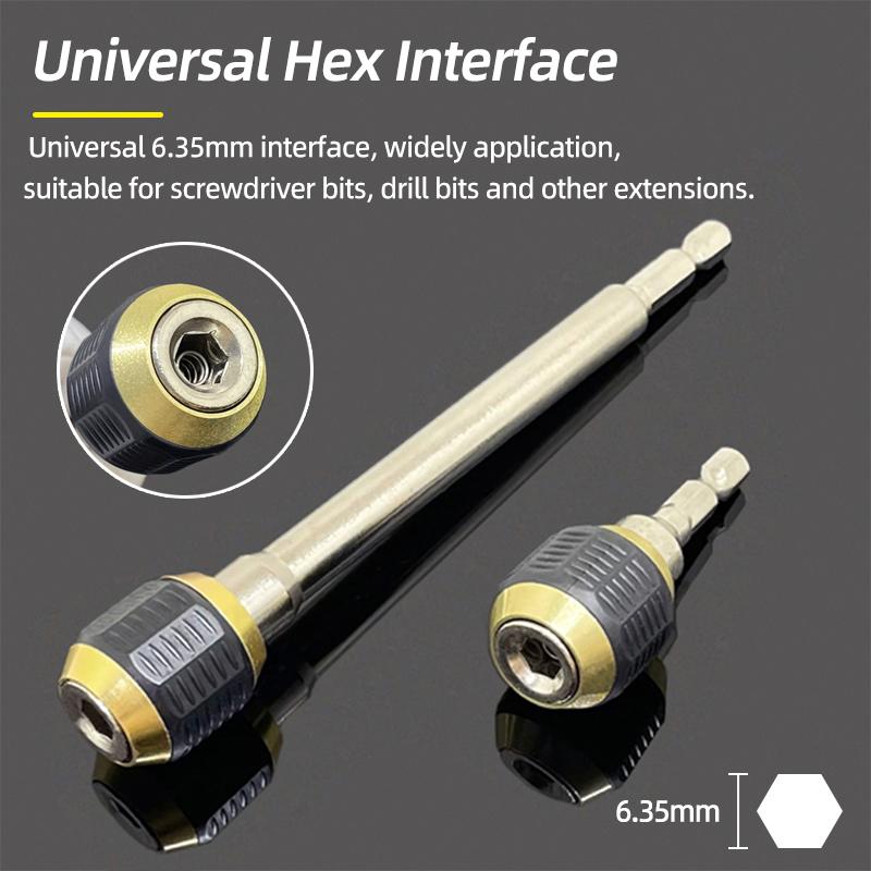 75/100/150/300mm Multiple Sizes 1/4Inch Hex Quick Release Electric Screwdriver Extension Bit Holder Drill Bit Rod Bar Hand Tools