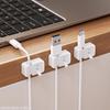 Clipe Organizador de Cabos Para Mesa - Simples Montagem na Borda Sem Furos para Cabos de Carregamento e Fios de Dados