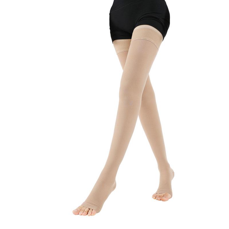 Class 3 Medical Compression Thigh-High Stockings for Men and Women - Varicose Vein Prevention and Leg Support