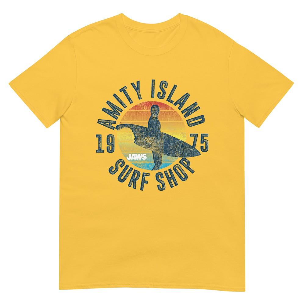 Jaws Amity Island Surf Board Tshirt