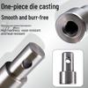 Earth Auger Hammer Drill Adapter: Square & Round Shank, Hex Electric Wrench Compatible, 1/2" Head, Universal Extension Rod.