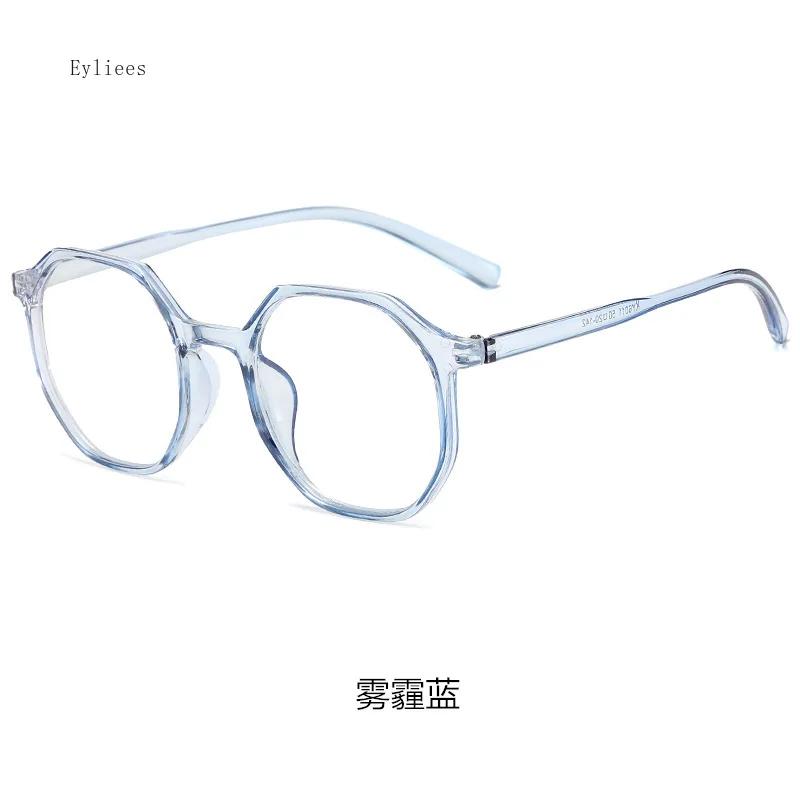 Luxurious Glasses Oversized Anti Blue Light Glass Transparent Frame Anti Radiation Office Vintage Clear Len Round Frame Goggles