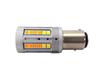2 pezzi lampadina P21/5W LED BAY15D 12-24V 21/5W bianco-arancione senza errore Off-Road