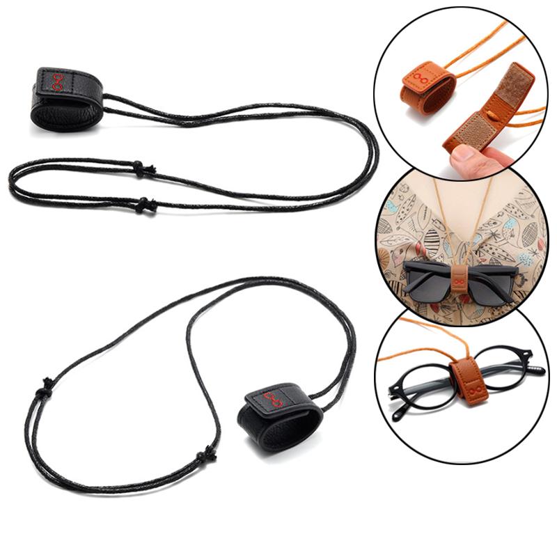 Adjustable Eyeglasses Rope Portable Microfiber Leather Neck Cord String Hanging Unisex Sunglasses Glasses Holder Retainer