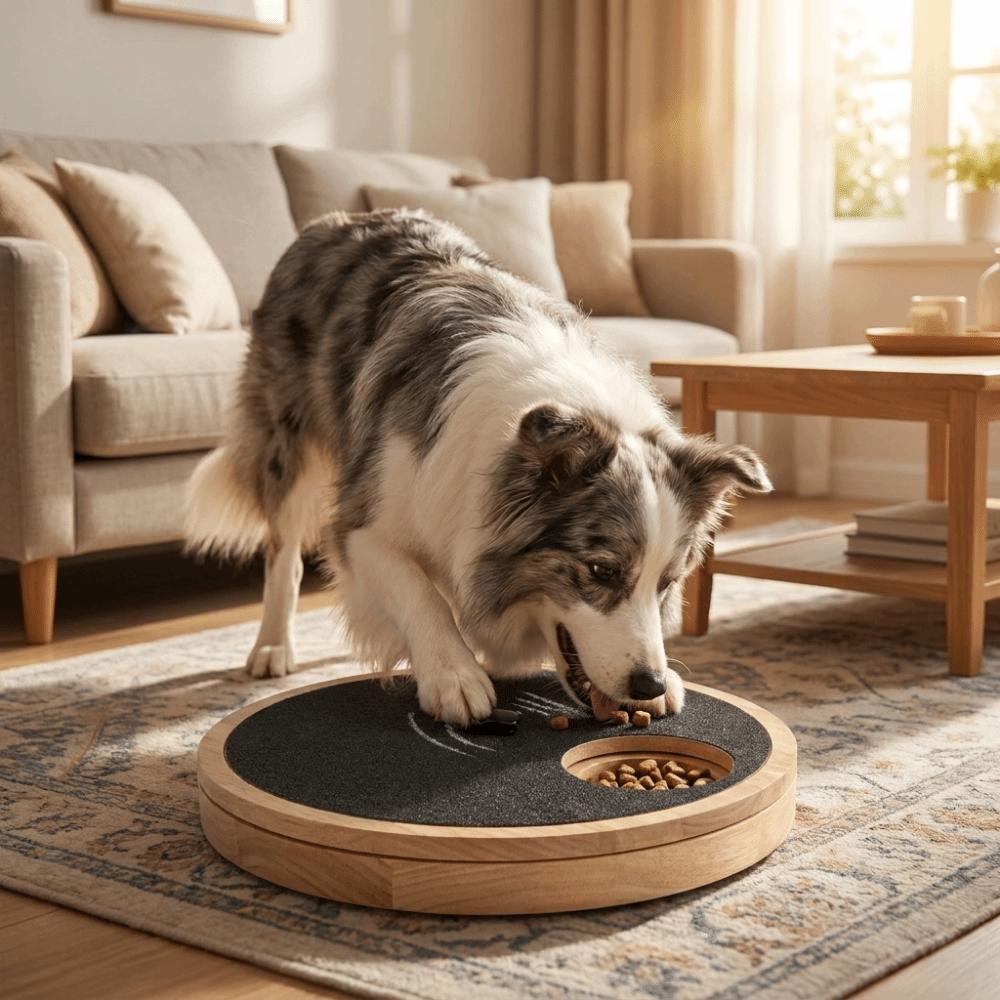 Massivholz Hund Kratzbrett Rund Hund Krallen Schleifpad Kratzpad für Hunde
