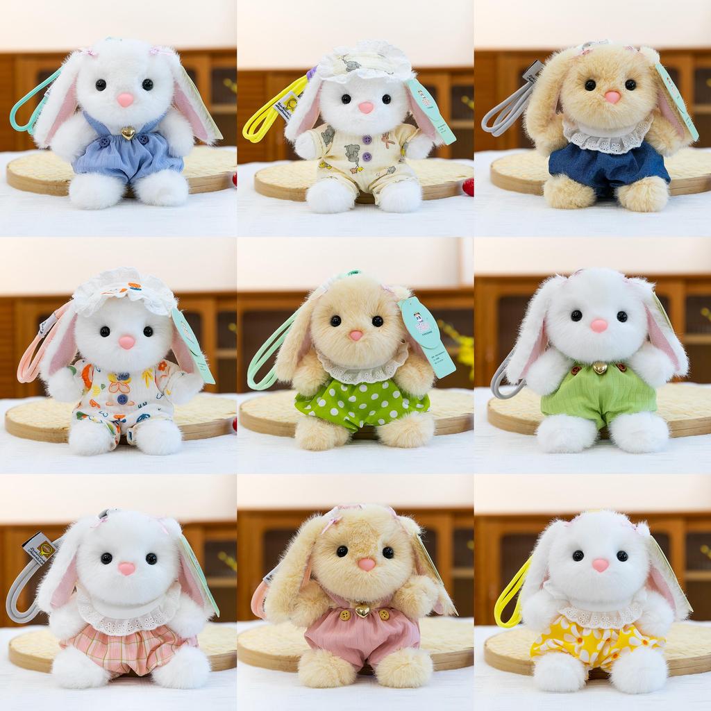 Plush Bunny Toy With Soft Short Pile Fabric For Kids Bedroom Decor And Comfort