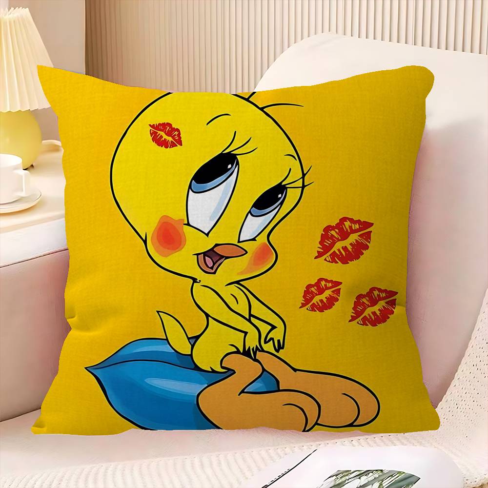 Cartoon TTweetys Bird Personalized picture text home decorative pillows Household Gifts xcm