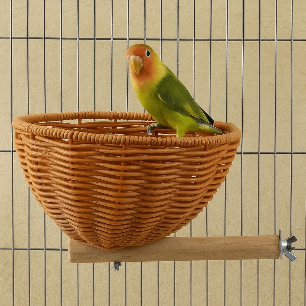 Bite Resistant Hanging Bird House Wear-resistant Handwoven Bird House  Balcony