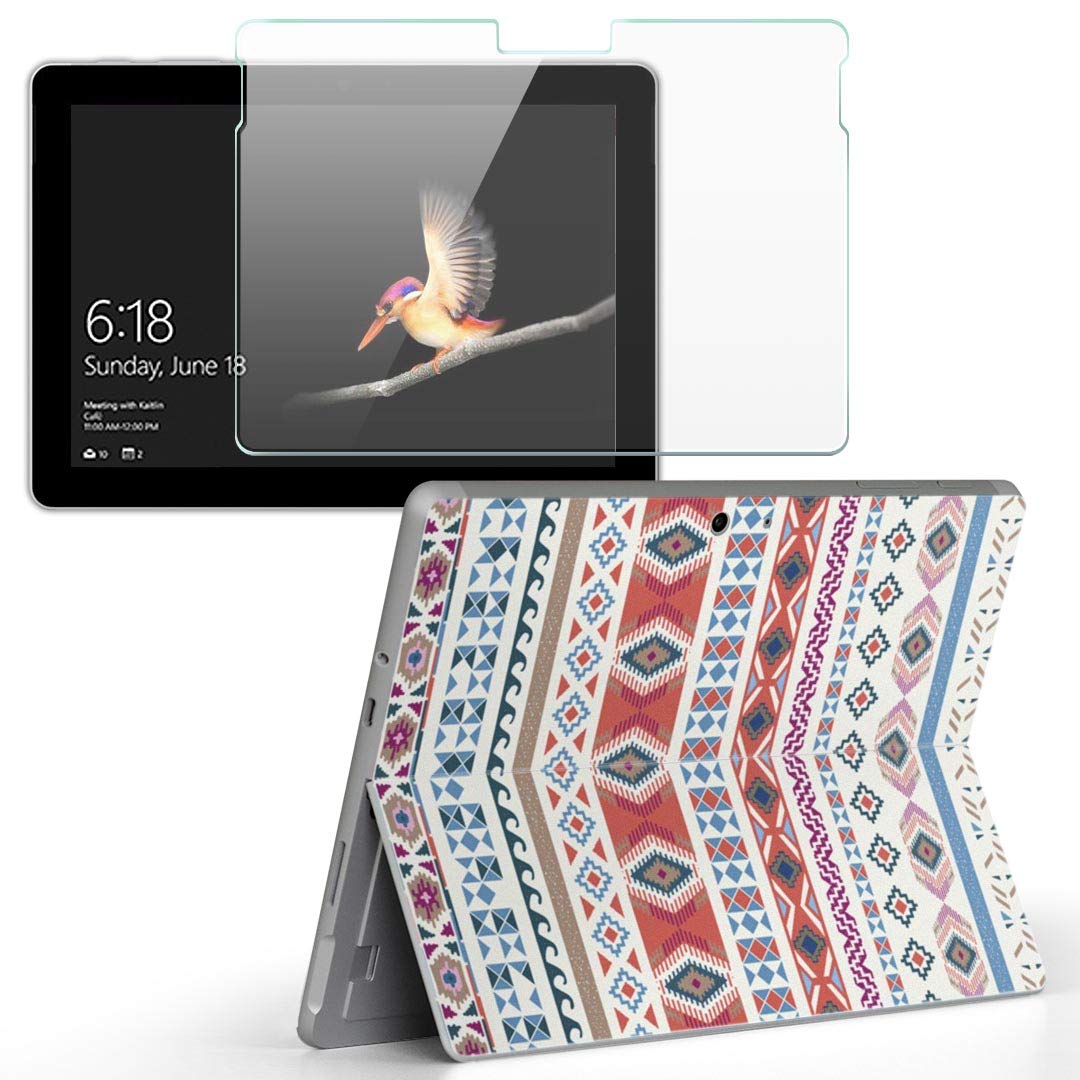 

igsticker Surface Go 2 Dedicated Skin Seal Glass Film Set LCD Protection Film Sticker Accessories Protection 010721 Native Pattern Orange Green