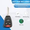 Key Fob Replacement Fits for Chrysler 300 Magnum 2005 2006 2007 Aspen 2005-2009 Charger 2006-2007 Durango 2006-2009 Jeep Commander 2006-2007 Grand