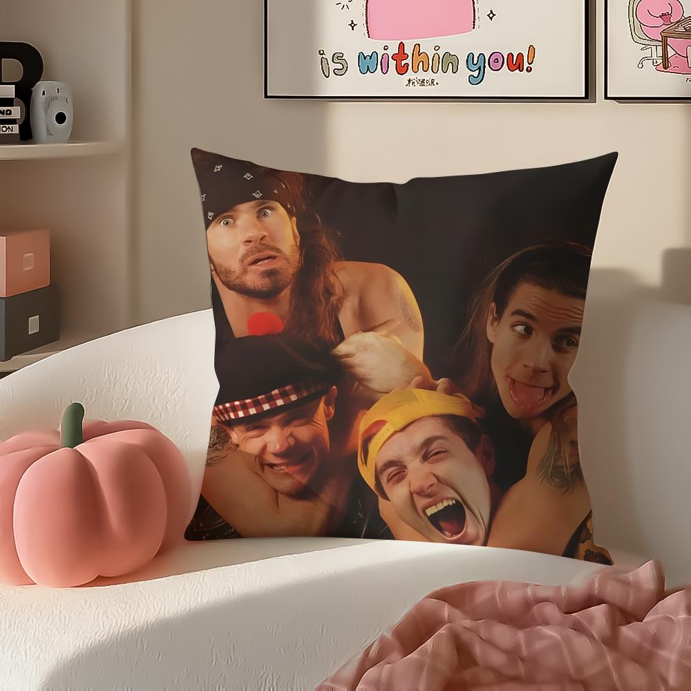 

Energetic American Band RRed Hot Chili Peppers Cushion Cover Pillowcase Short Plush Invisible zipper Room Sofa Cushion Cover 30X30cm