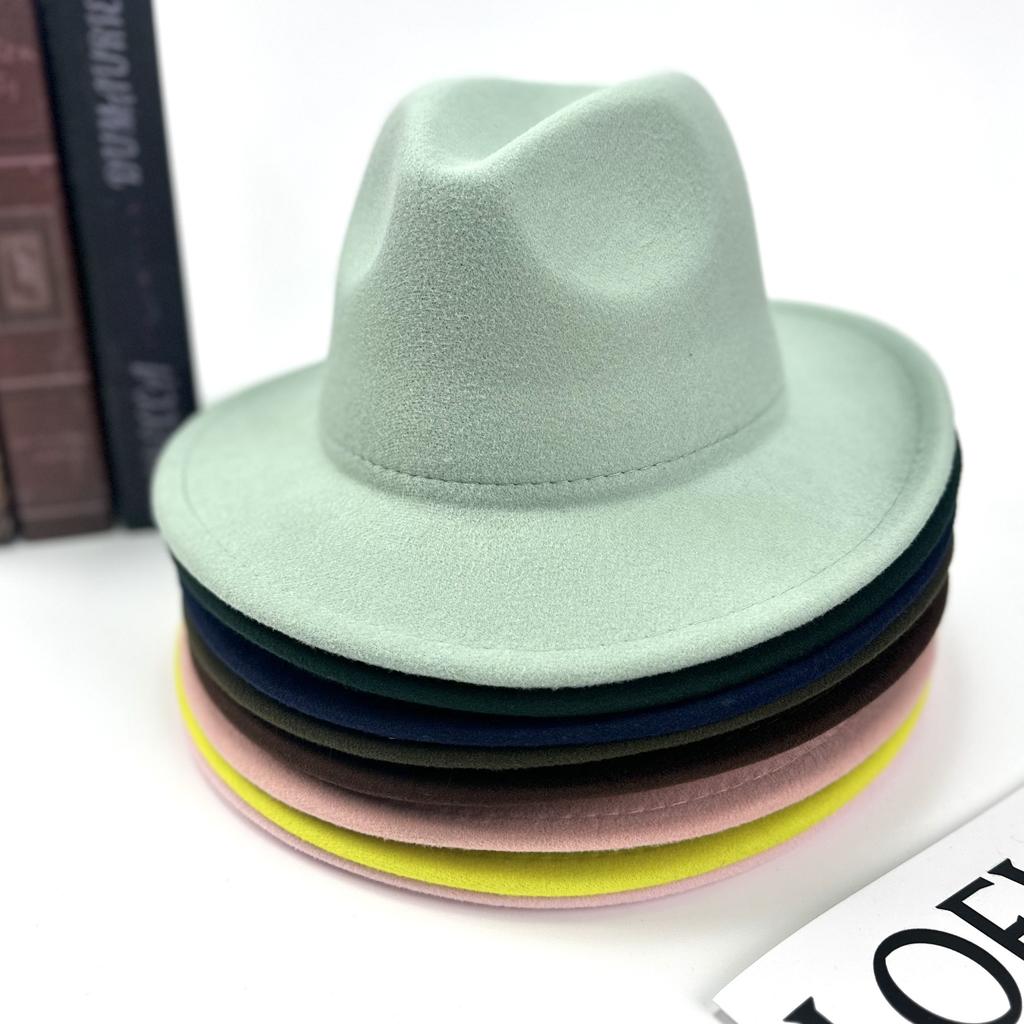 Digital Pass New Top Hat Spring And Autumn New Jazz Hat European And American Big Eave Hat Fashion Felt Hat Trend