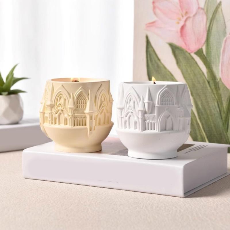 Multipurpose Handcraft Sturdy Silicone Mould for Resin Art Nordic Styles Storage Cups Candle Containers Reusable