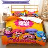 3pcs Custom Name Jelly Jamm Bedding Set Duvet Cover Closure Includes 1 Duvet Cover & 2 Pillowcases, Soft and Comfortable for All Seasons.